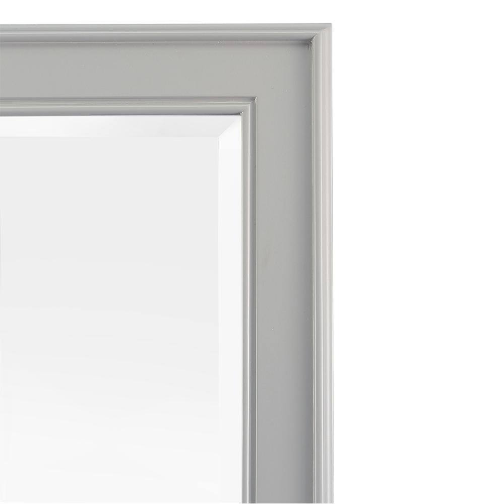 Home Decorators Collection 60 in. W x 31 in. H Framed Rectangular Bathroom Vanity Mirror in Grey GAGM3160