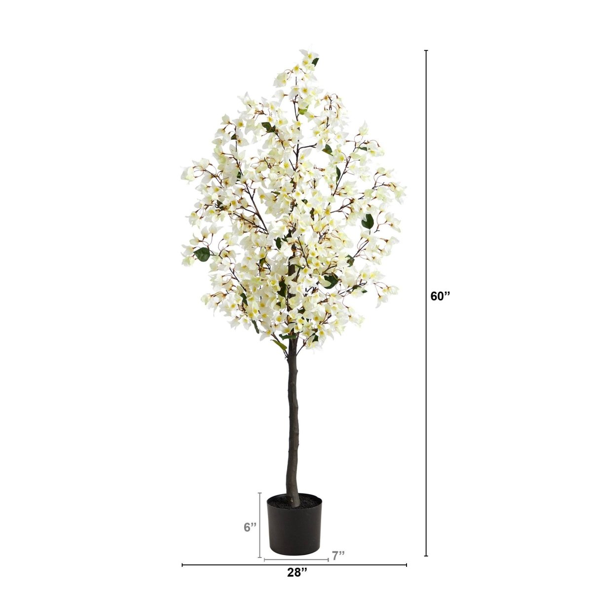 5’ Bougainvillea Artificial Tree | Vibrant & Lifelike Floral Décor