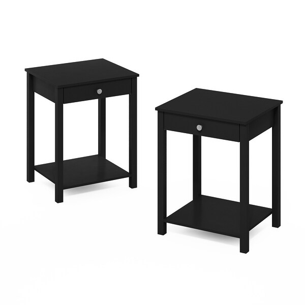 Furinno Classic Side Table with Drawer