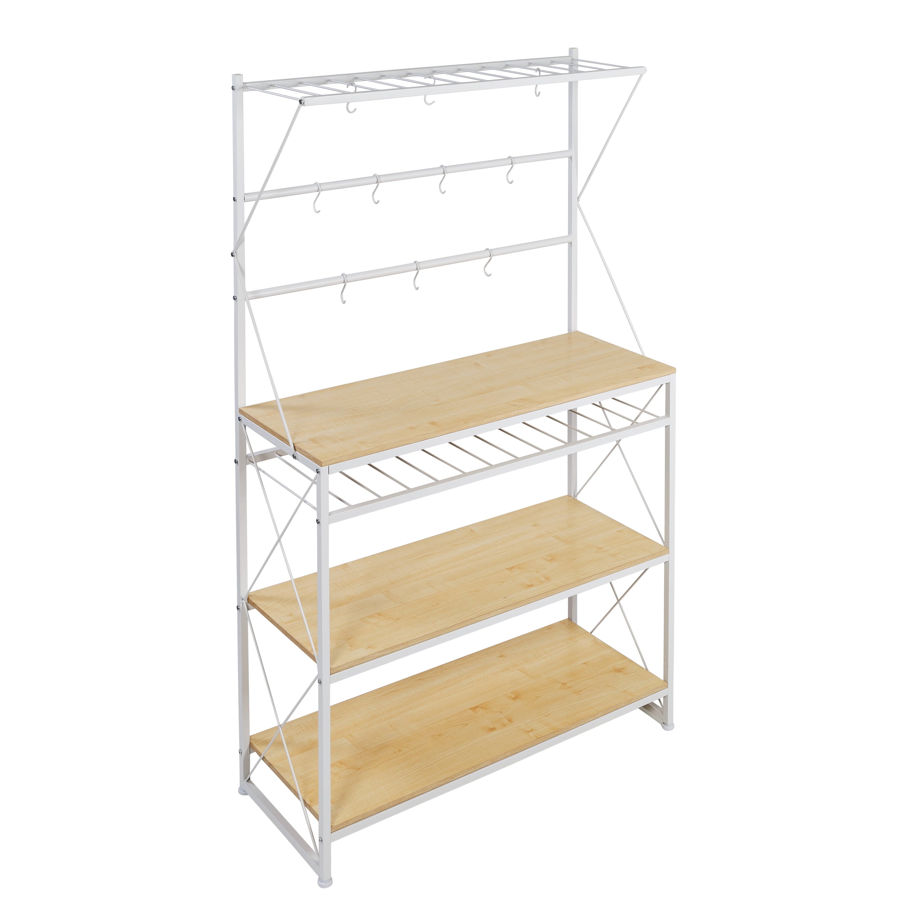 Honey Can Do Kitchen Baker’s Rack， White/Oak