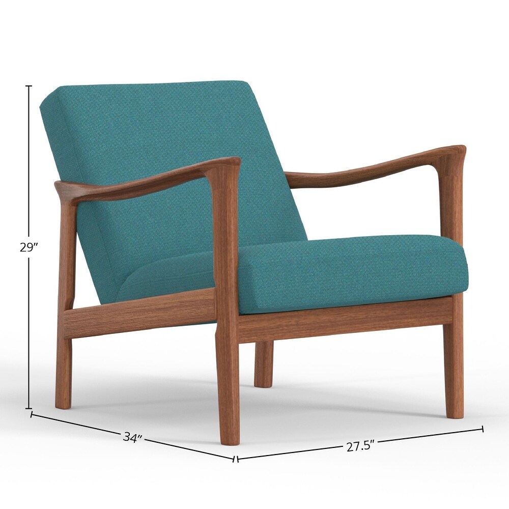 Zephyr Slate Wood Lounge Chair