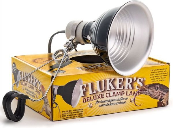 Fluker's Ceramic Repta-Clamp Lamp with Switch， 5.5-in