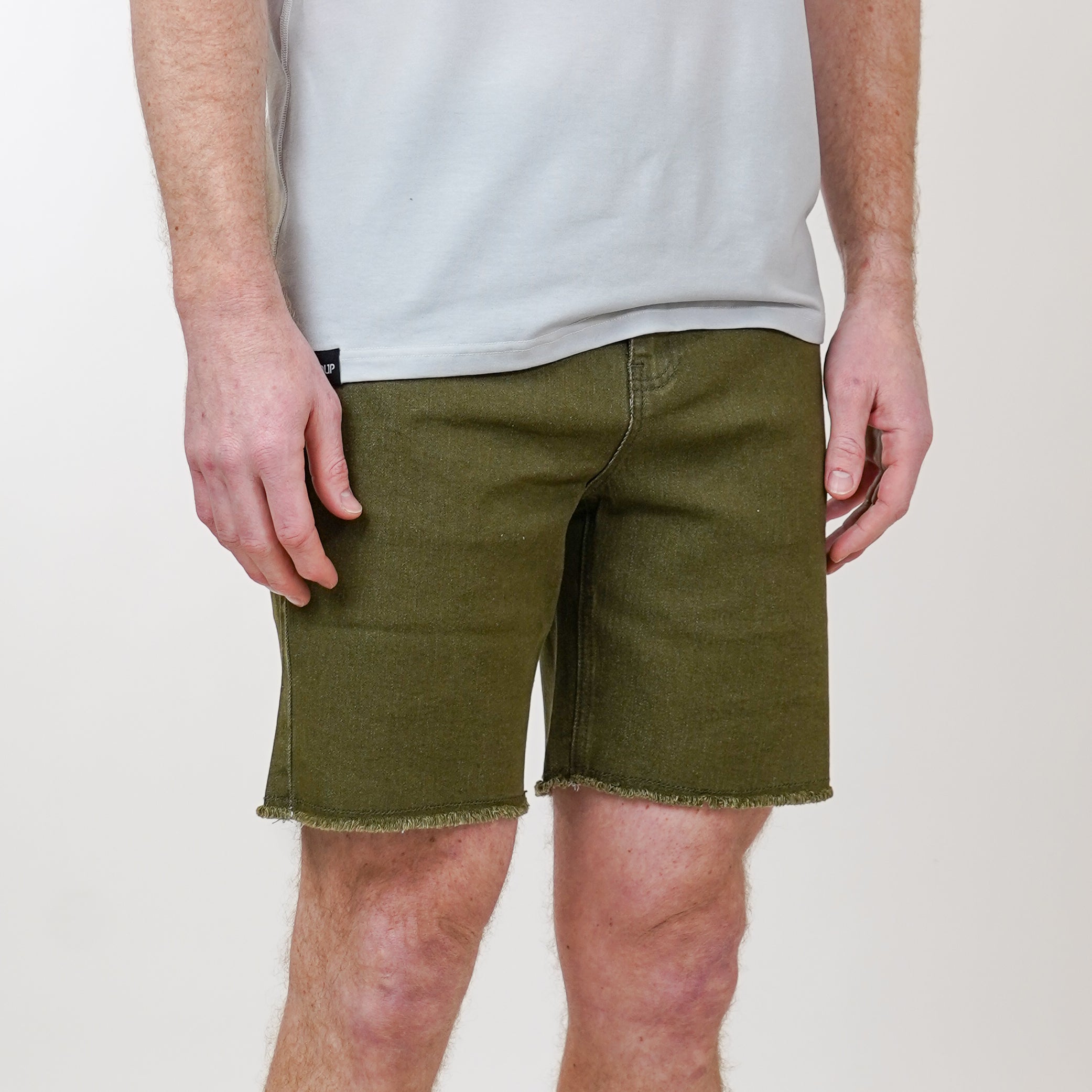Stretch Jorts - Army Olive by Handup Gloves