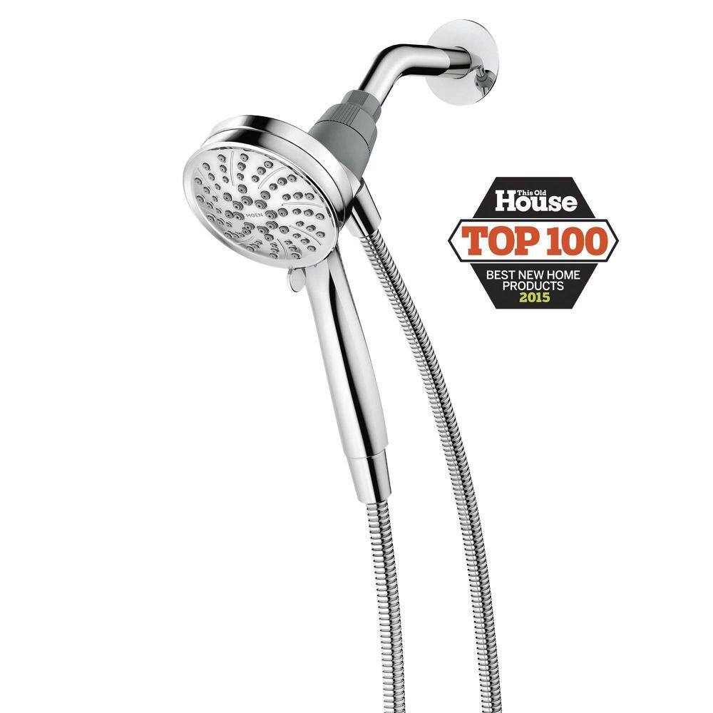 MOEN Attract with Magnetix 6-Spray 3.75 in. Single Wall Mount Handheld Adjustable Shower Head in Chrome 26000