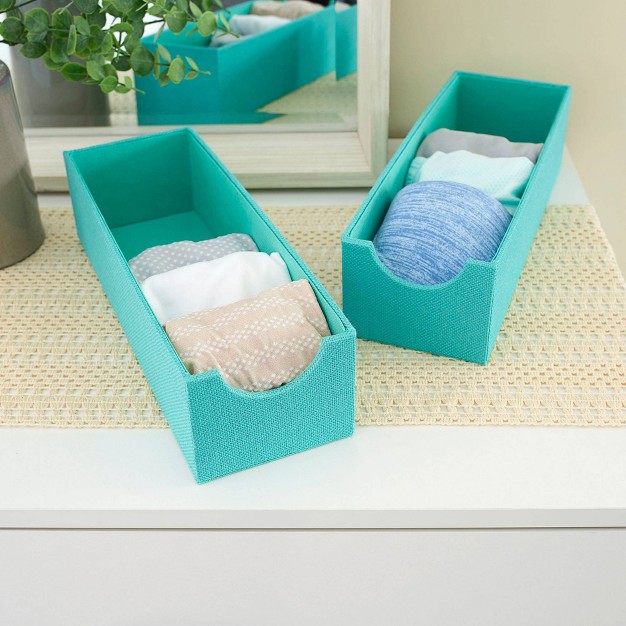 Household Essentials Set Of 2 Narrow Drawer Trays Seafoam