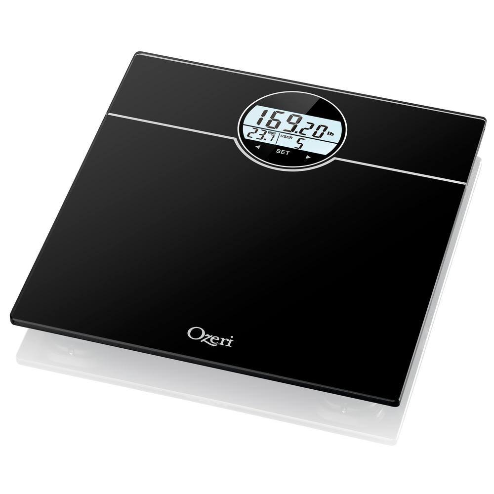 Ozeri WeightMaster (440 lbs  200 kg) Bath Scale with BMI BMR and 50 gram Weight Change Detection ZB21-B2