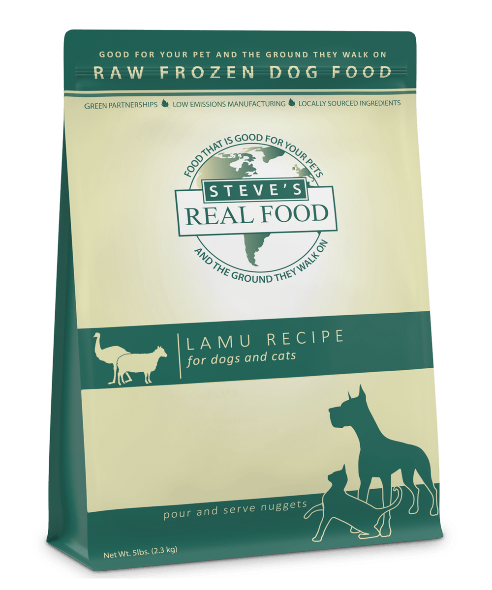 Steve's Real Food Raw Frozen Lamu Diet Food for Dogs and Cats