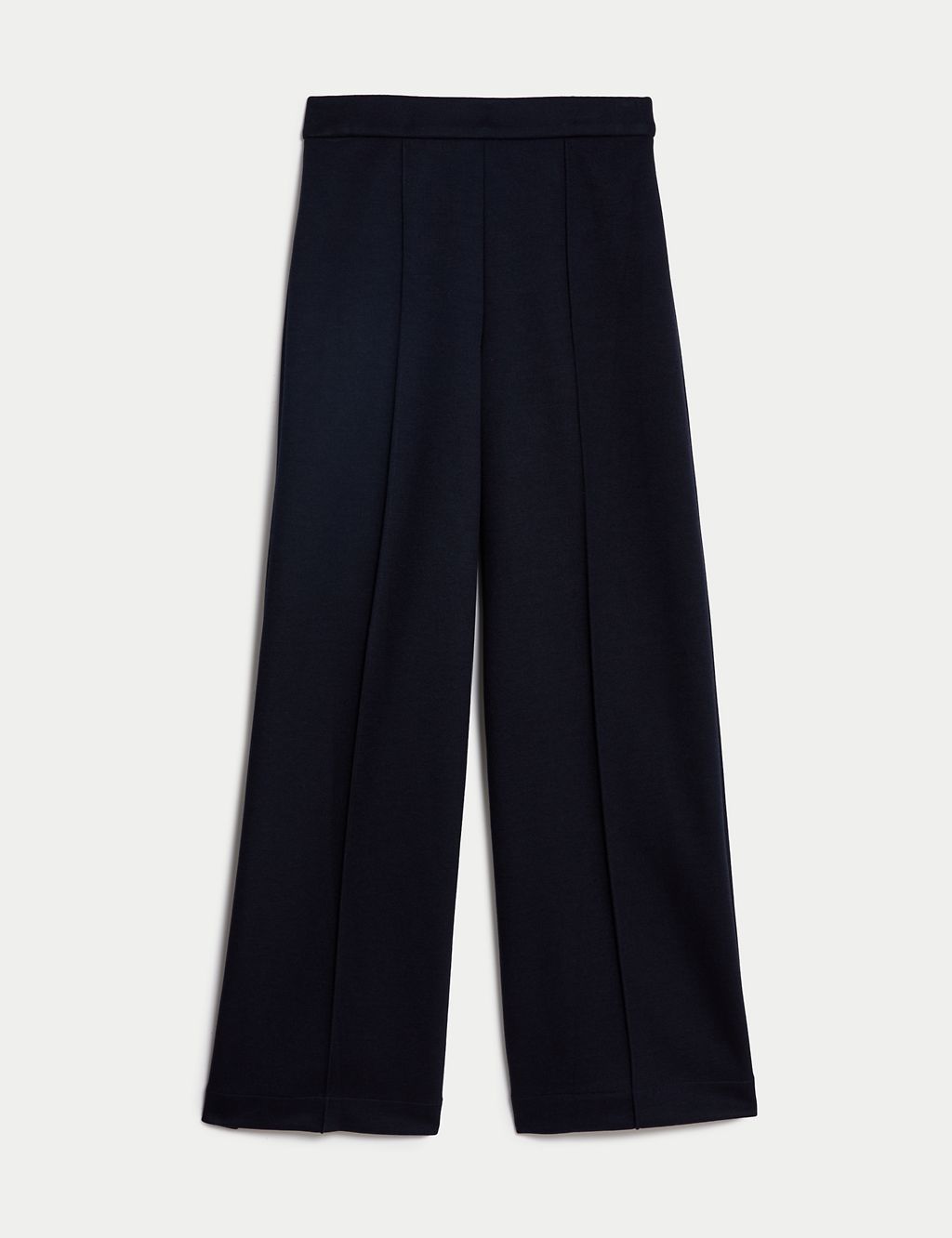 Jersey Elasticated Waist Wide Leg Trousers