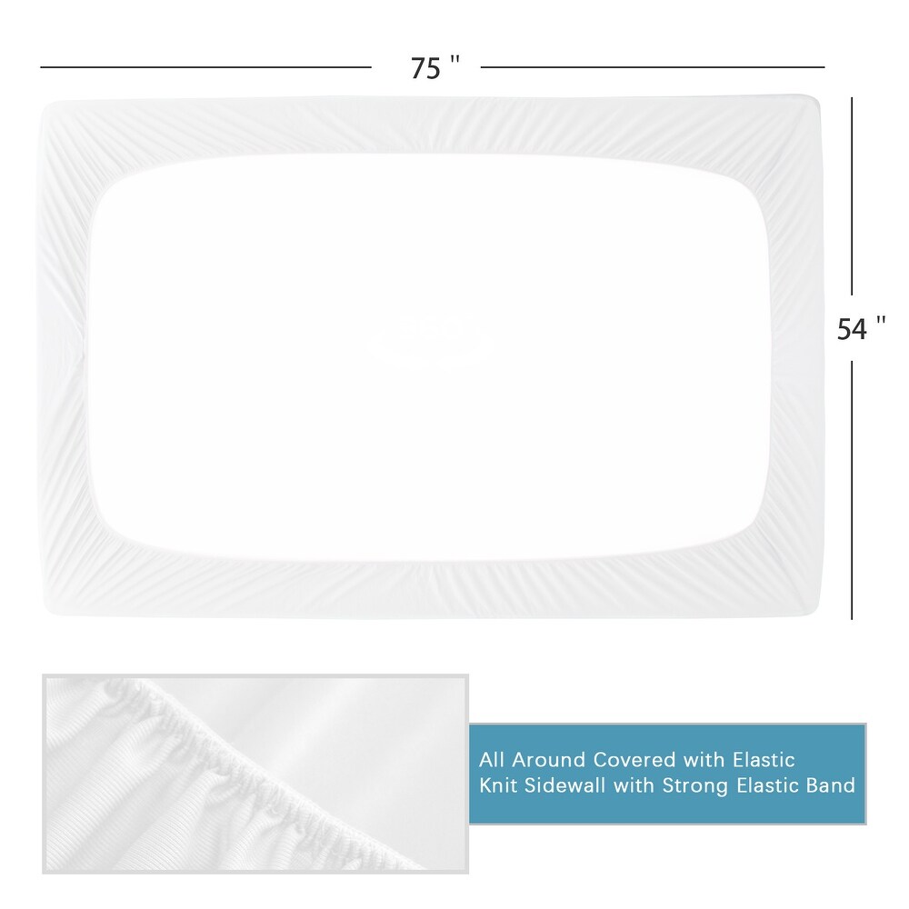 2 Pack Waterproof Mattress Protector by Biloban   White