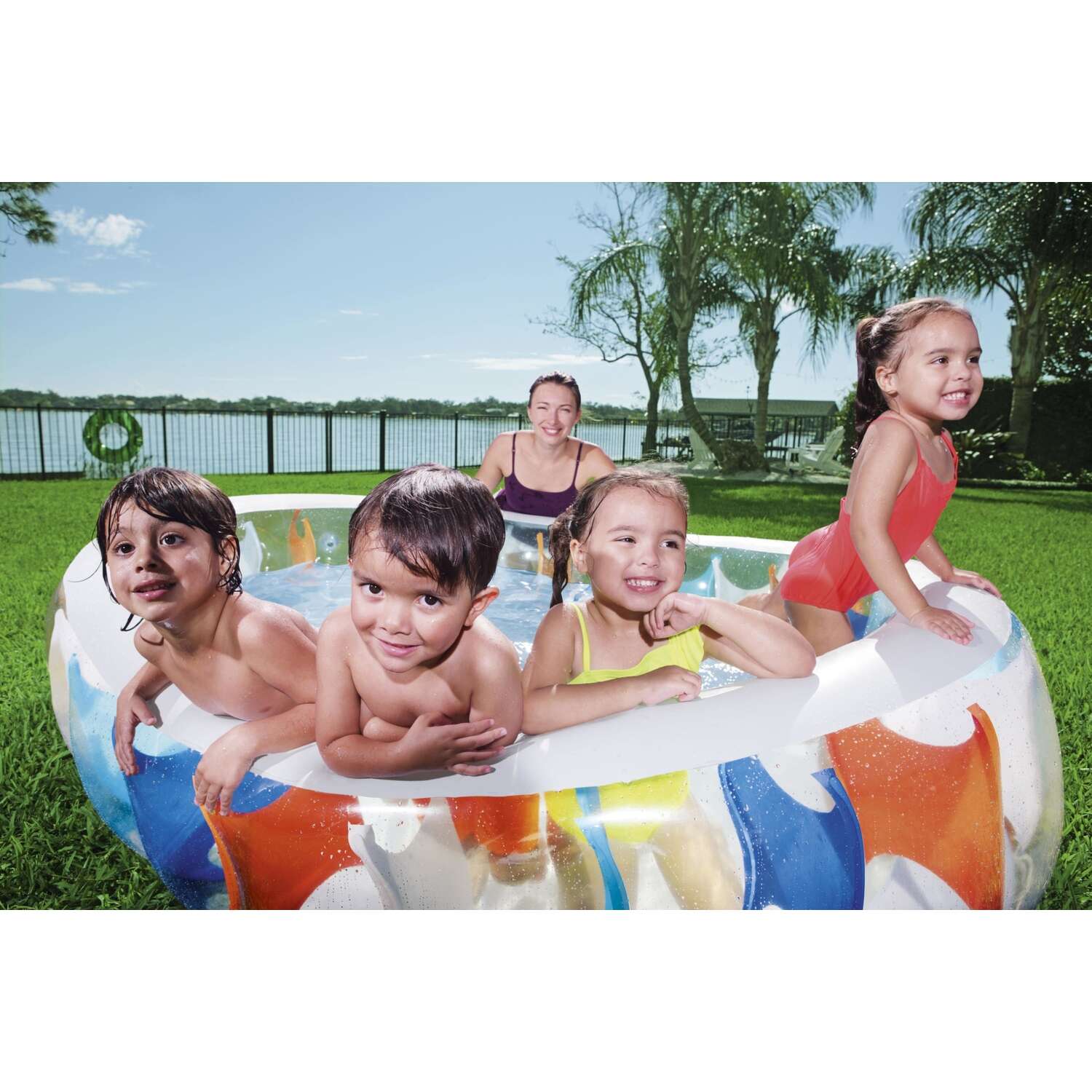 Bestway H2OGO 141 gal Oval Inflatable Pool 60 in. H X 20 in. W X 7.5 in. L