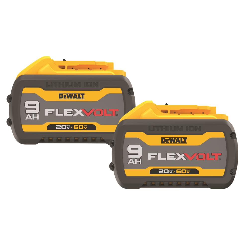 DW DCB609-2 - 20V/60V MAX FLEXVOLT 9.0AH DUAL PACK DCB609-2 from DW