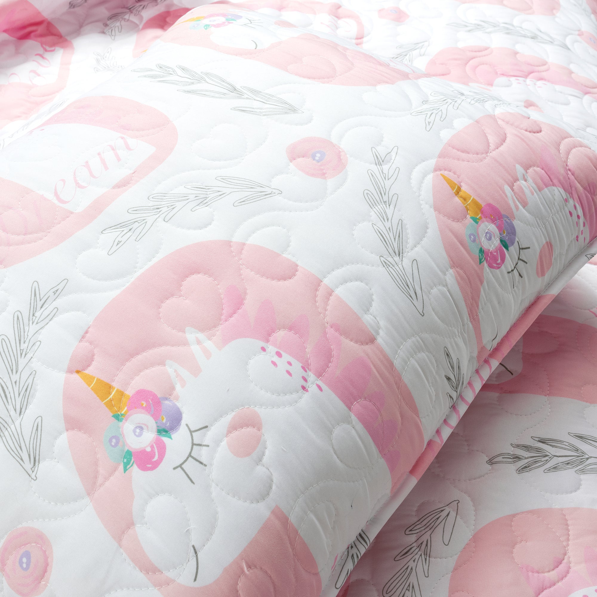 Inspirational Unicorn Reversible Quilt Set