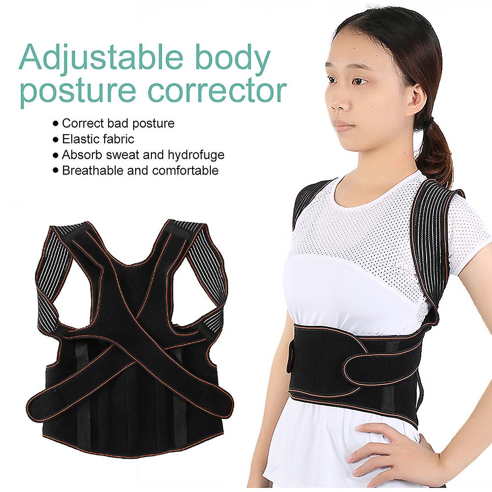 Body Posture Corrector Lumbar Shoulder Support Belt Kyphosis Correct Brace Xxl