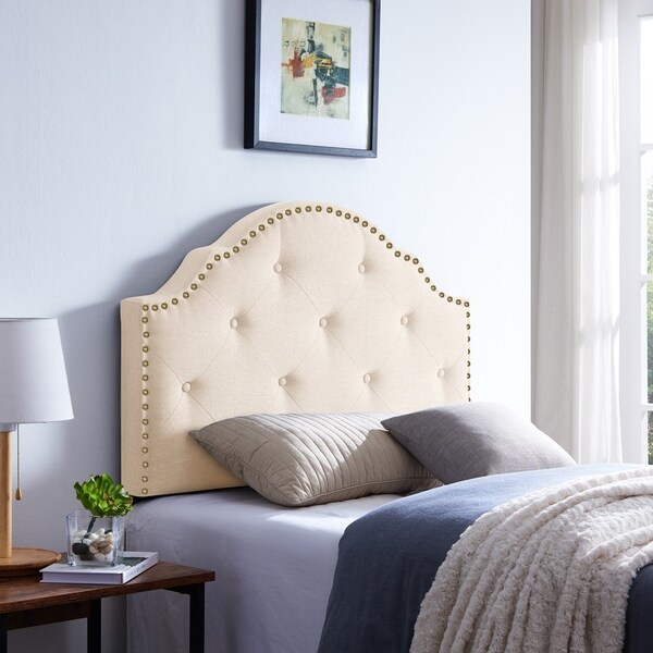 Cordeaux Contemporary Upholstered Headboard by Christopher Knight Home - - 30403495