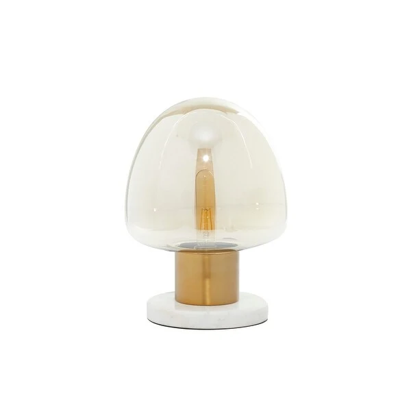 Gold Metal Modern Table Lamp 14 x 10 x 10 - 10 x 10 x 14