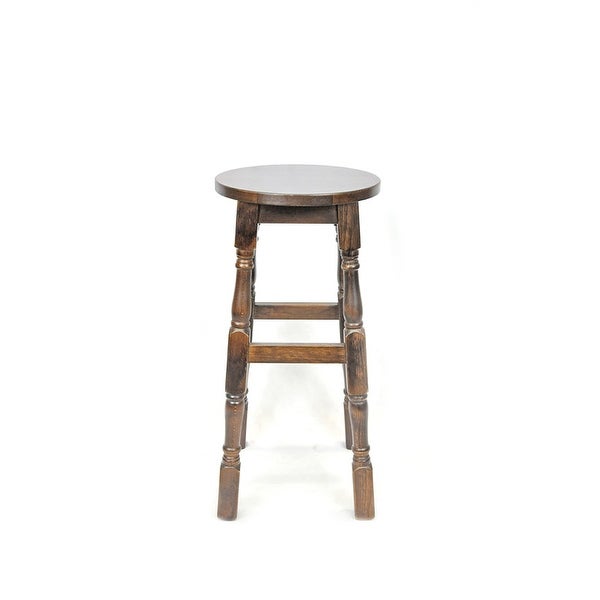 Irish Backless Walnut Barstool