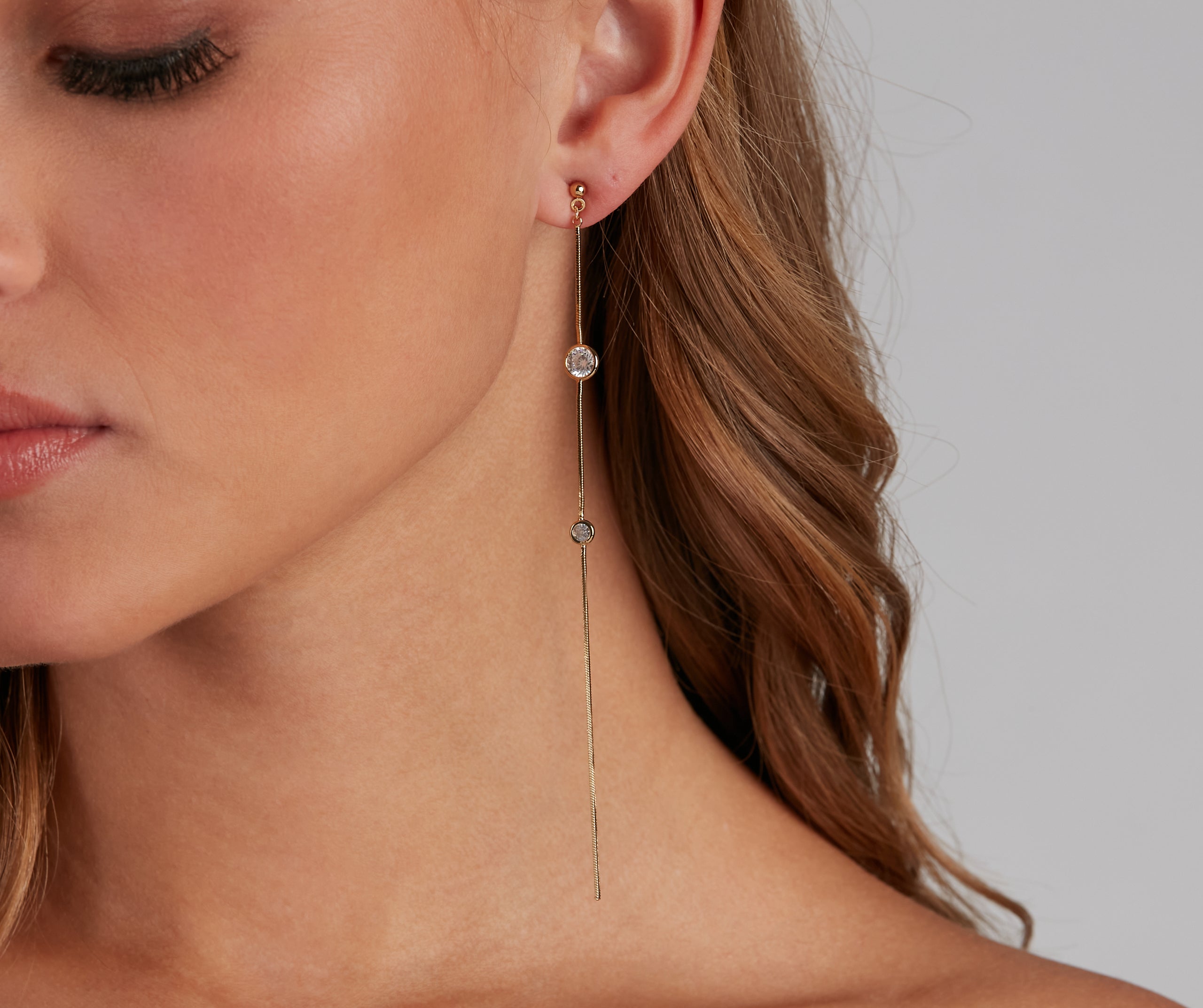 Shine Bright Diamond Linear Earrings