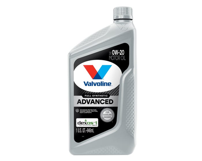 Valvoline Advanced Full Synthetic SAE 0W-20 Motor Oil， 1 Quart - VV916