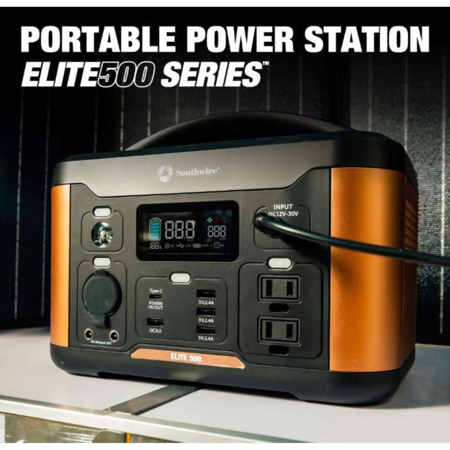 Southwire Elite 500 Series 515 W 3.7 V Battery Portable Power Station Kit (Battery and Charger)