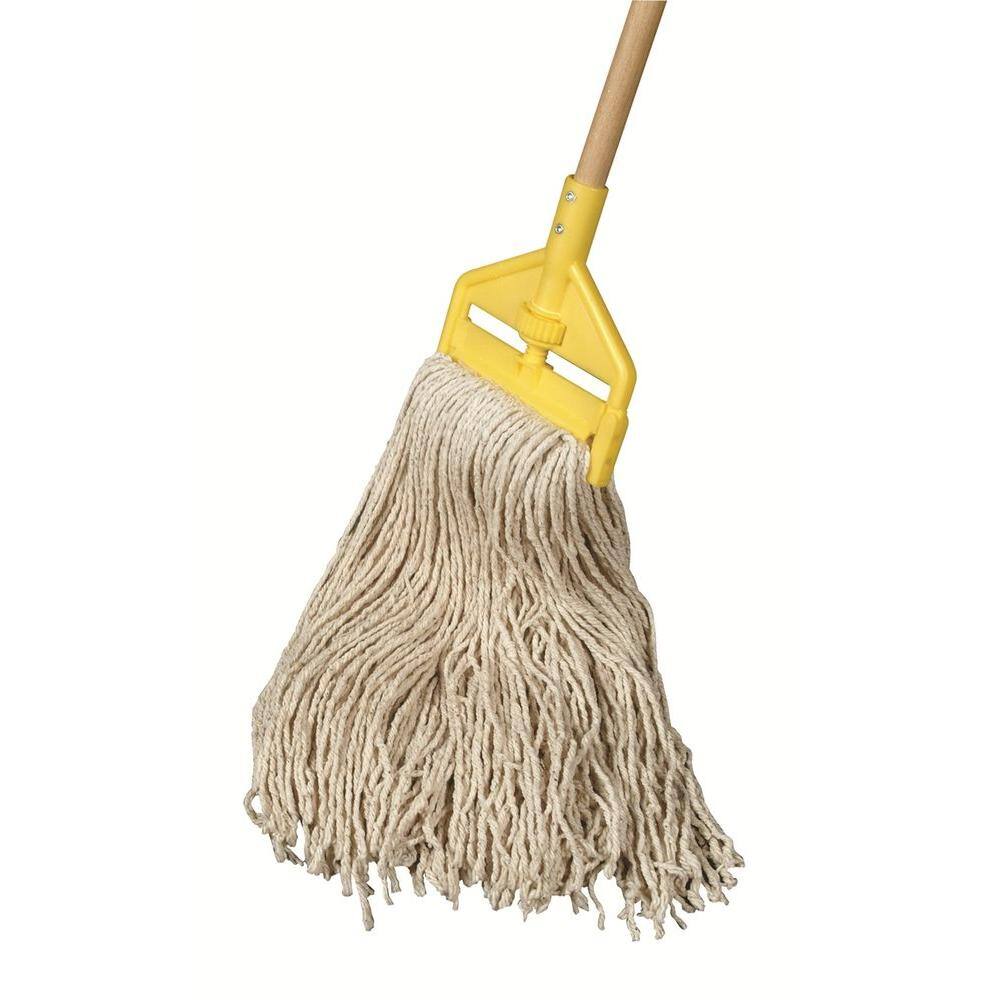 Rubbermaid Commercial Products 54 in. #16 Cotton Cut End Wet String Mop 1784739