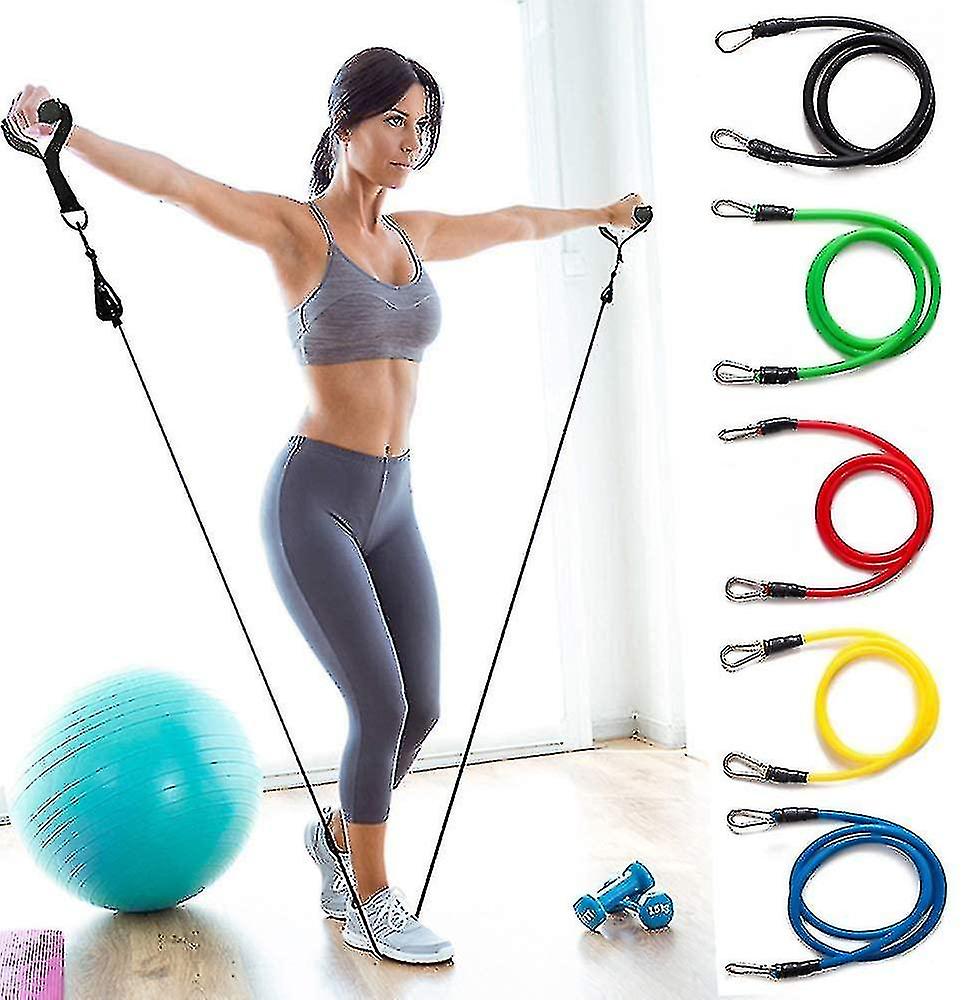 11pcs/set Fitness Exercises Ance S Pull Rope Tubes