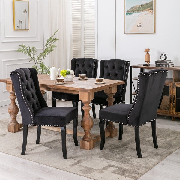 Wingback Dining Chairs- Set of 2