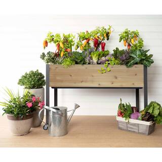 cedarcraft Beautiful. Functional. Sustainable. 21 in. x 47 in. x 32 in. H Self-Watering Cedar Planter CC_SW2147AC