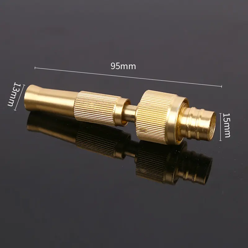 Brass Integrated Washer Nozzle And Adapter Faucet Fits Standard Hoses Adjustable Garden Sprayer High Pressure Hose Spray Nozzle