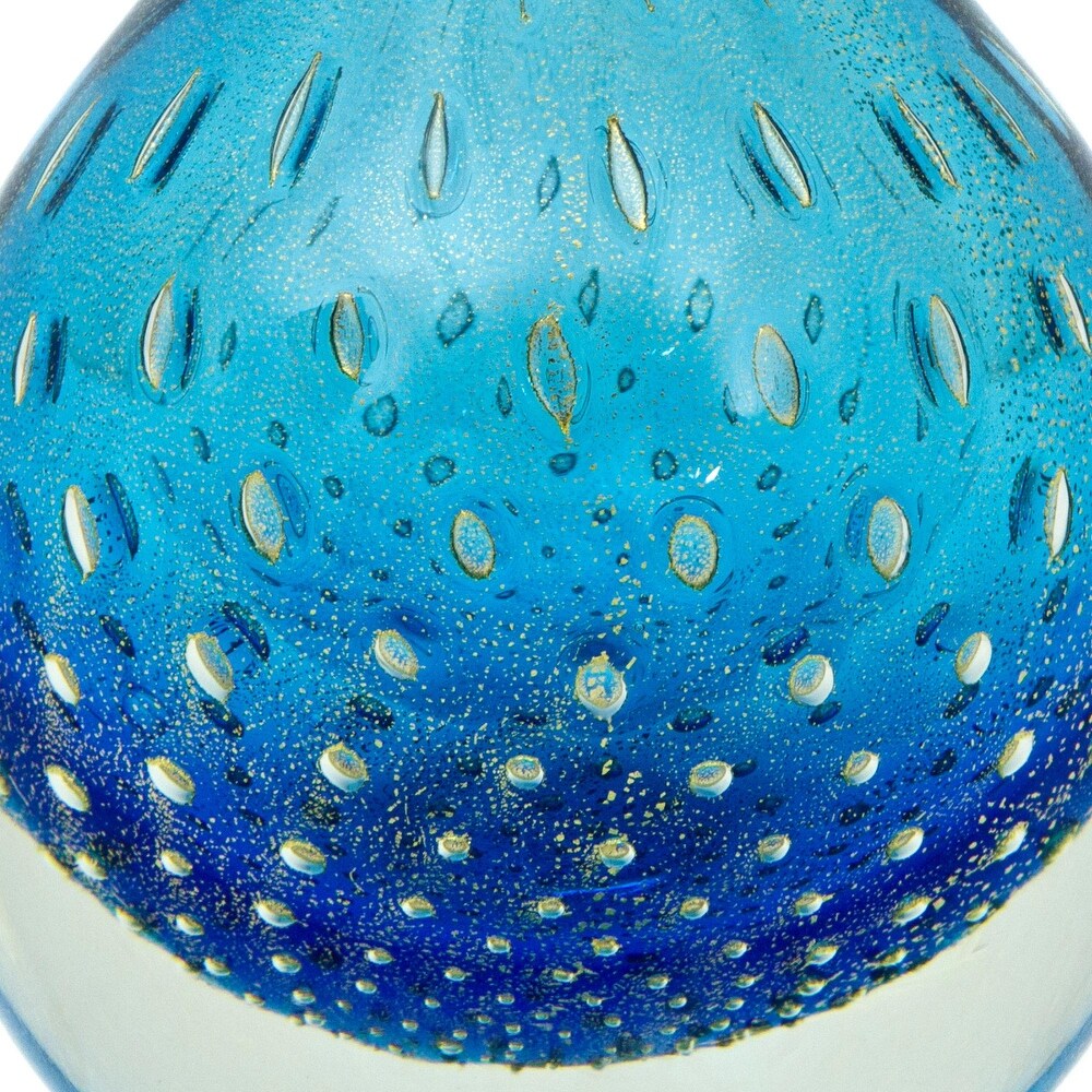 Novica Handmade Ocean Inspiration Art Glass Vase