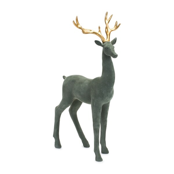 Flocked Deer (Set of 2)