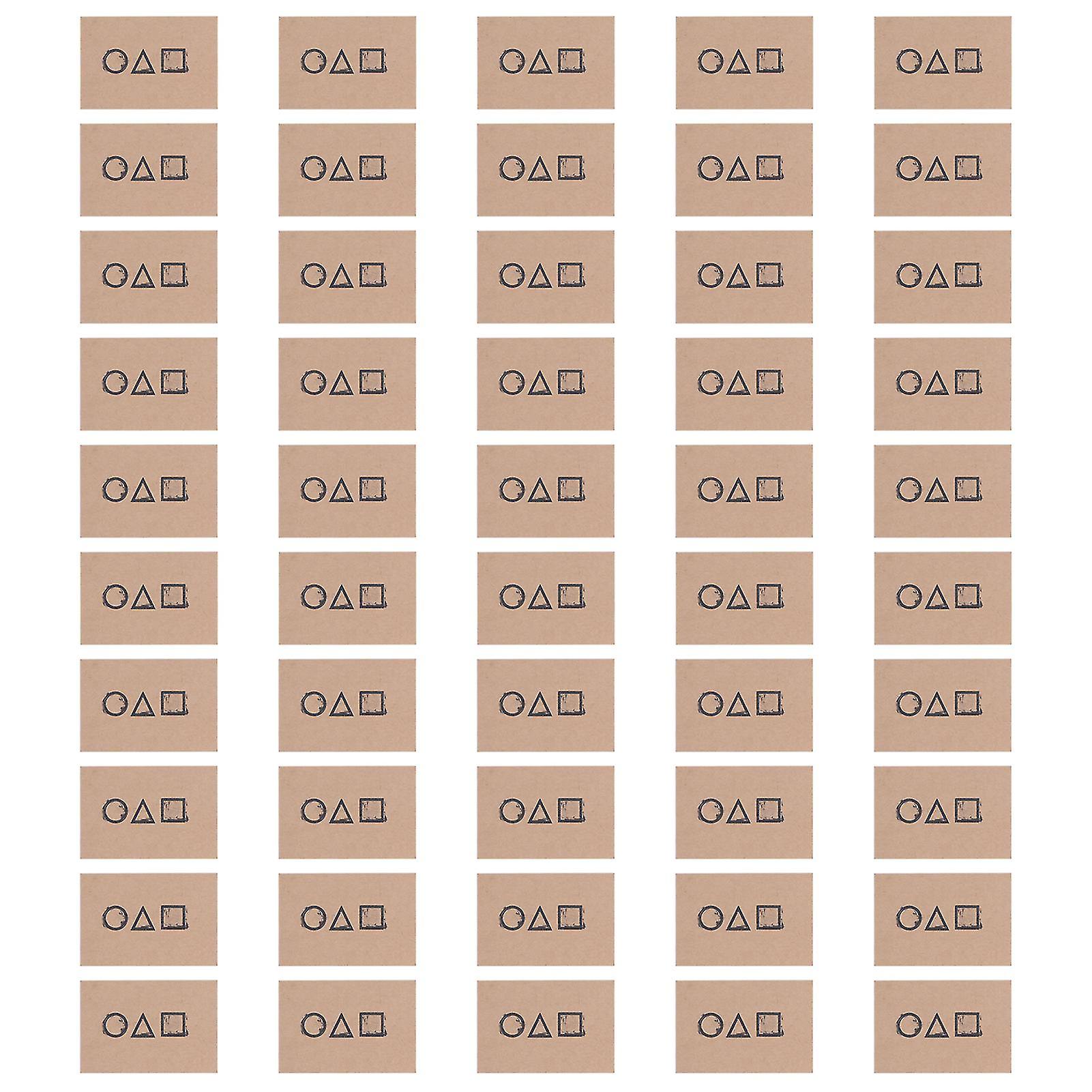 TV Game Invitation Card Greeting Card 8650 4006 Game Number Brown Paper Cosplay Theme Party Card Prop50pcs