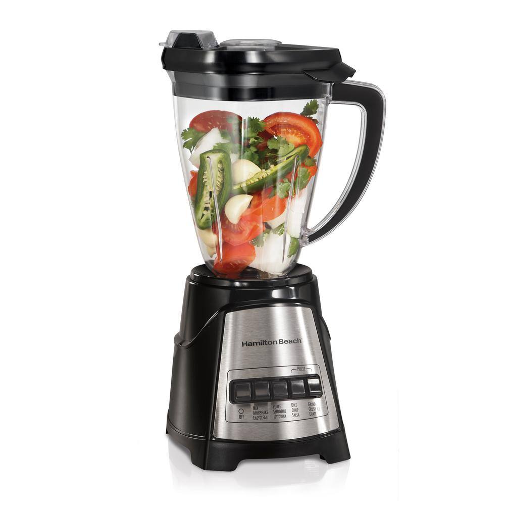 Hamilton Beach MultiBlend 48 oz. 4-Speed Black Blender and Chopper 58159