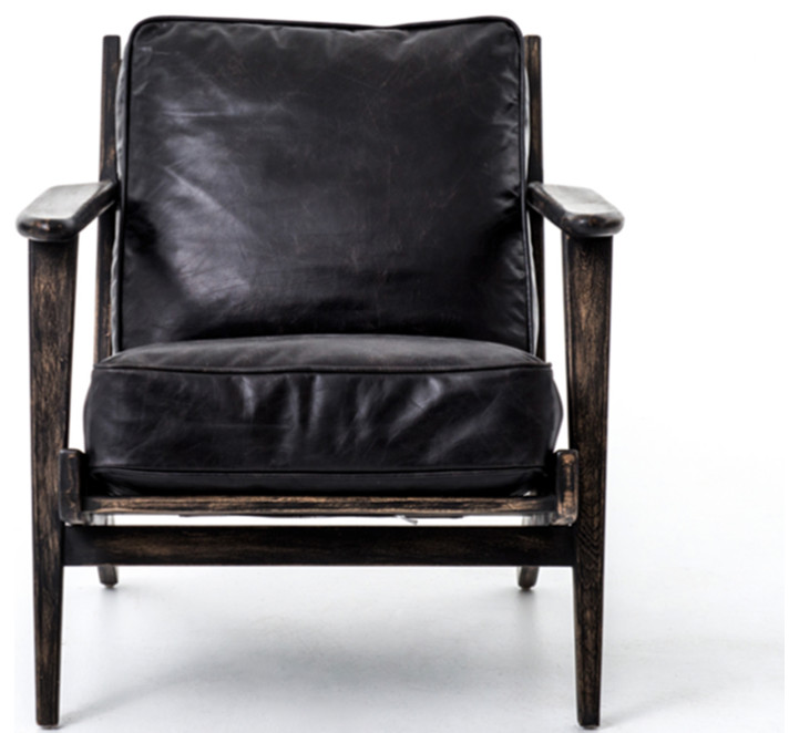 Bolton Lounge Chair   Midcentury   Armchairs And Accent Chairs   by Marco Polo Imports  Houzz