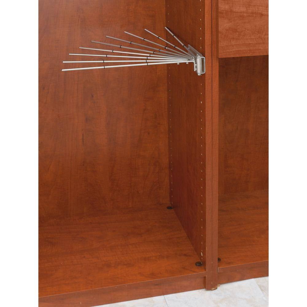 Rev-A-Shelf Nickel Steel Clothes Rack 16.13 in. W x 2.25 in. H CPRF-16SN-52