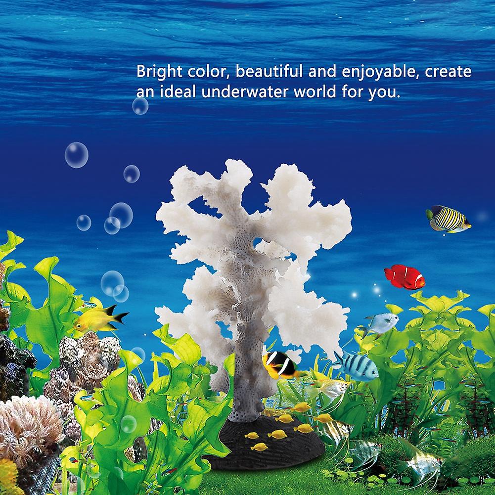 Luminous Coral Anemone Aquarium Silicone Simulation Plant Fish Tank Landscaping Ornament Grey