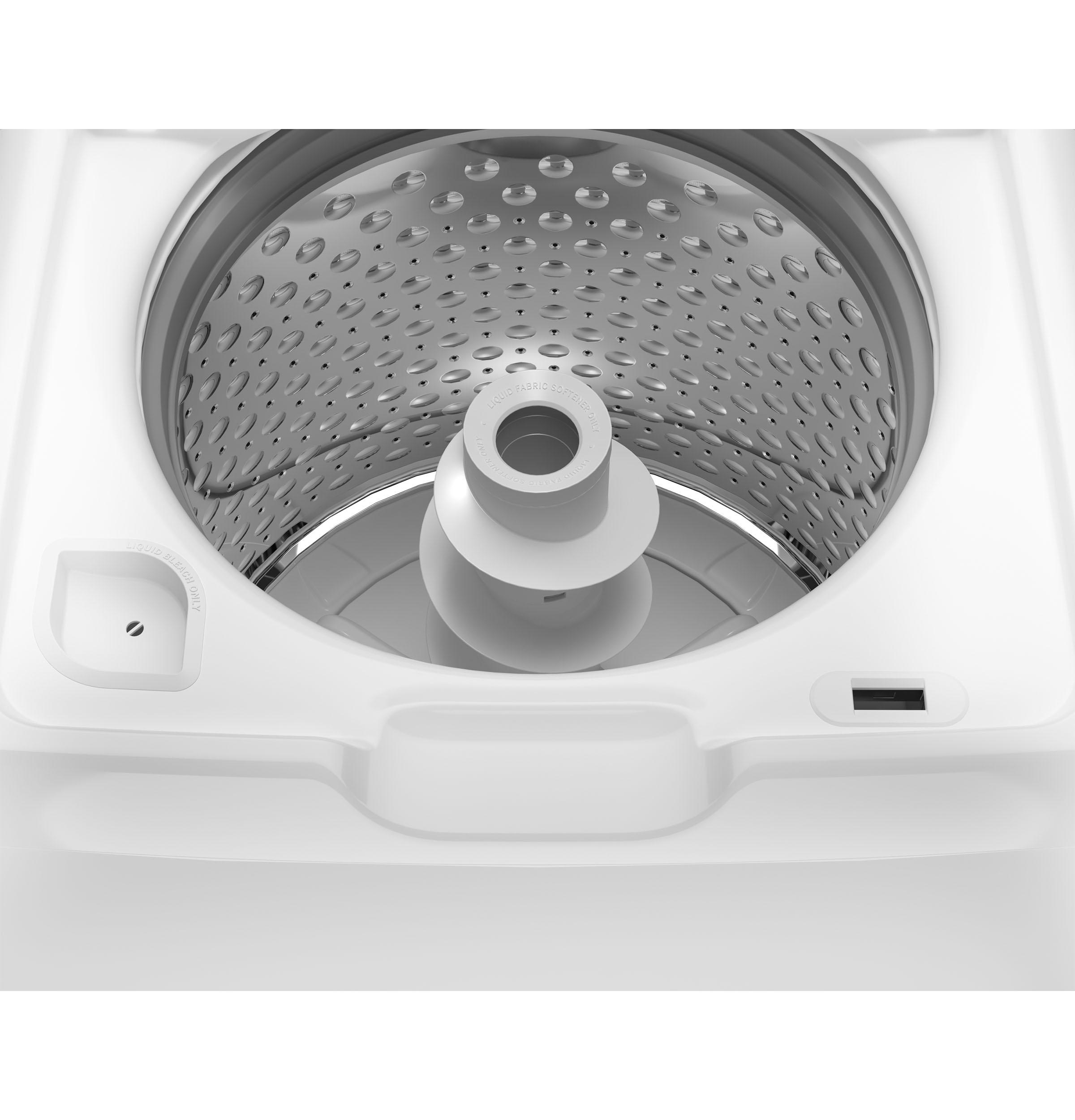 Ge Appliances ETW485ASWWB Ge® 4.5 Cu. Ft. Capacity Washer With Spanish Panel And Wash Modes Soak And Power