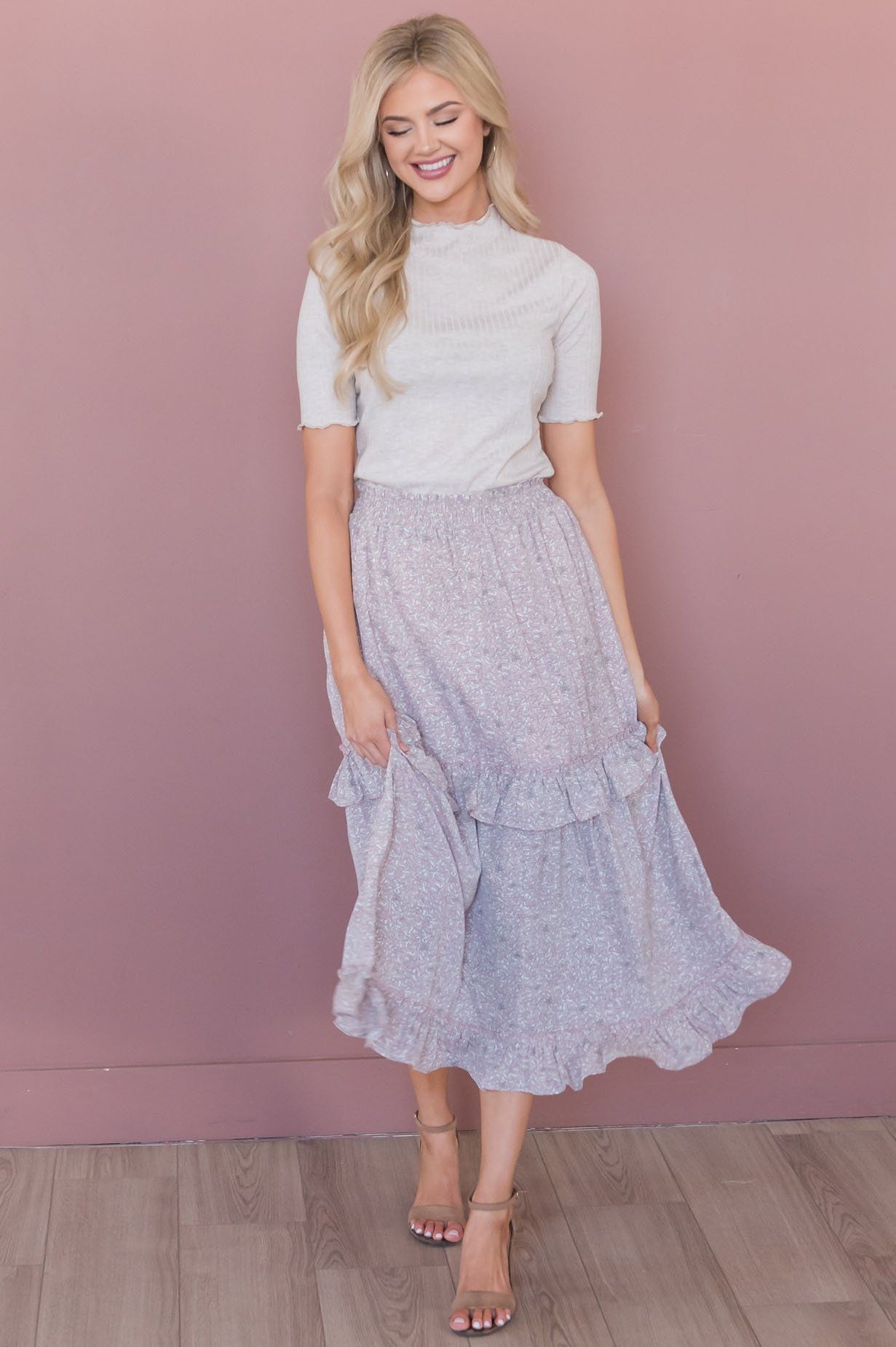 Delightful Day Modest Skirt