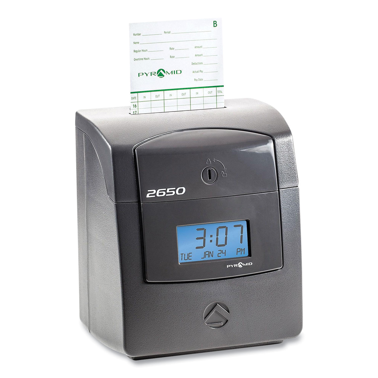 2650 Pro Auto Aligning Time Clock by Pyramid Technologies PTI2650