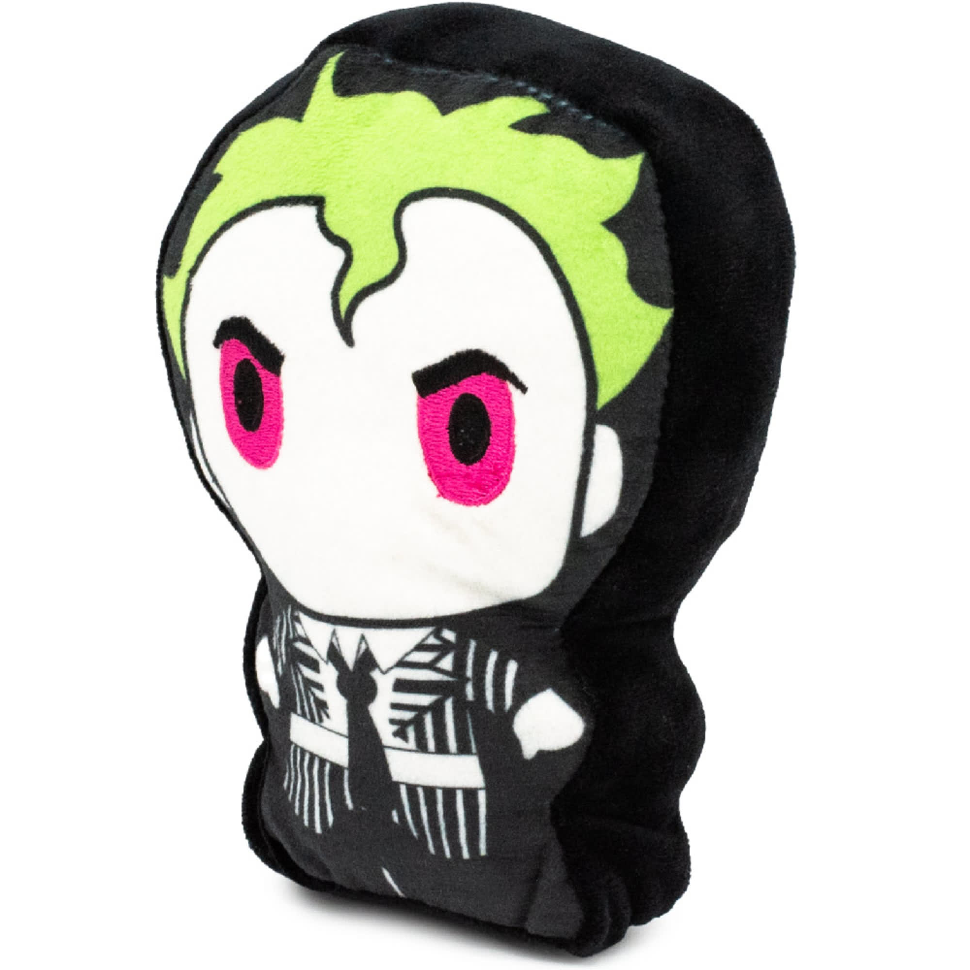 Buckle-Down Horror Chibi Beetlejuice Standing Pose Plush Squeaker Dog Toy， Small