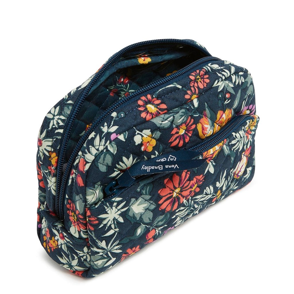 Vera Bradley  Medium Cosmetic Bag in Fresh-Cut Floral Green