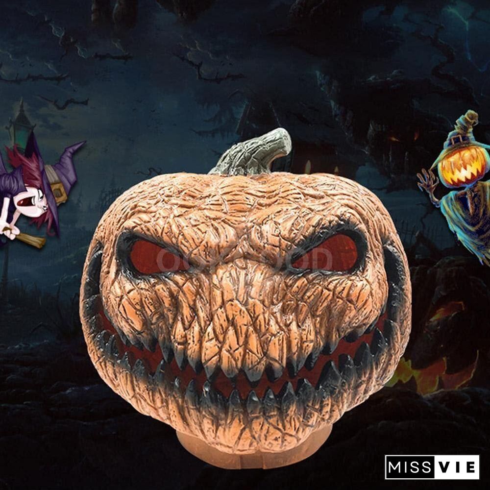 Light-up Evil Pumpkin For Halloween Decoration