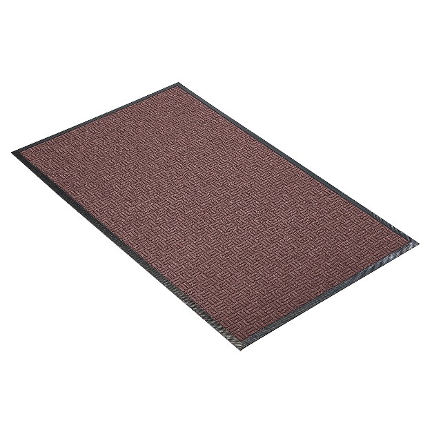 2 x27 x3 x27 Solid Doormat Burgundy black Hometrax