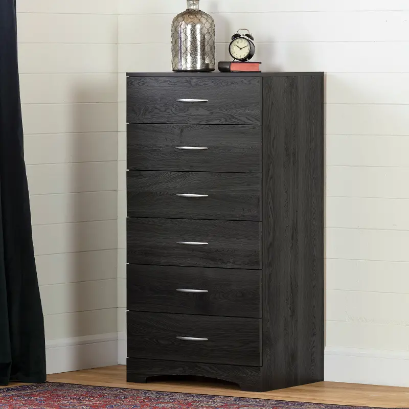 Contemporary Gray Oak Lingerie Chest - South Shore