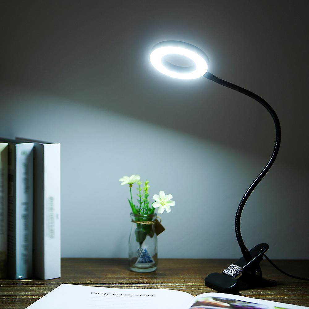 Tomshine Usb Clip-on Light With 3 Color Modes 10 Brightness Dimmable 18 Leds Reading Lights Eye Protection Kids Desk Lamp 360 Flexible Gooseneck Bedsi