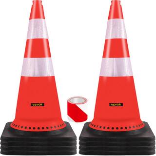 VEVOR Orange Construction Cones 30 in. H Traffic Cones with Reflective Collars for School Improvement (8-Pack) AQZYCHDSBJ3083YAHV0