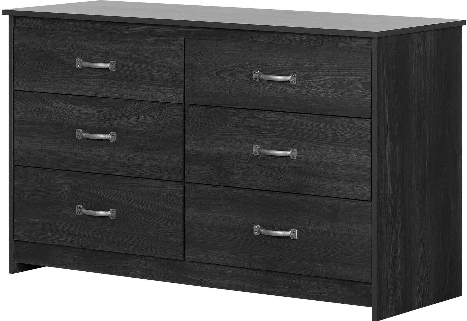 Tassio Gray Oak 6-Drawer Dresser