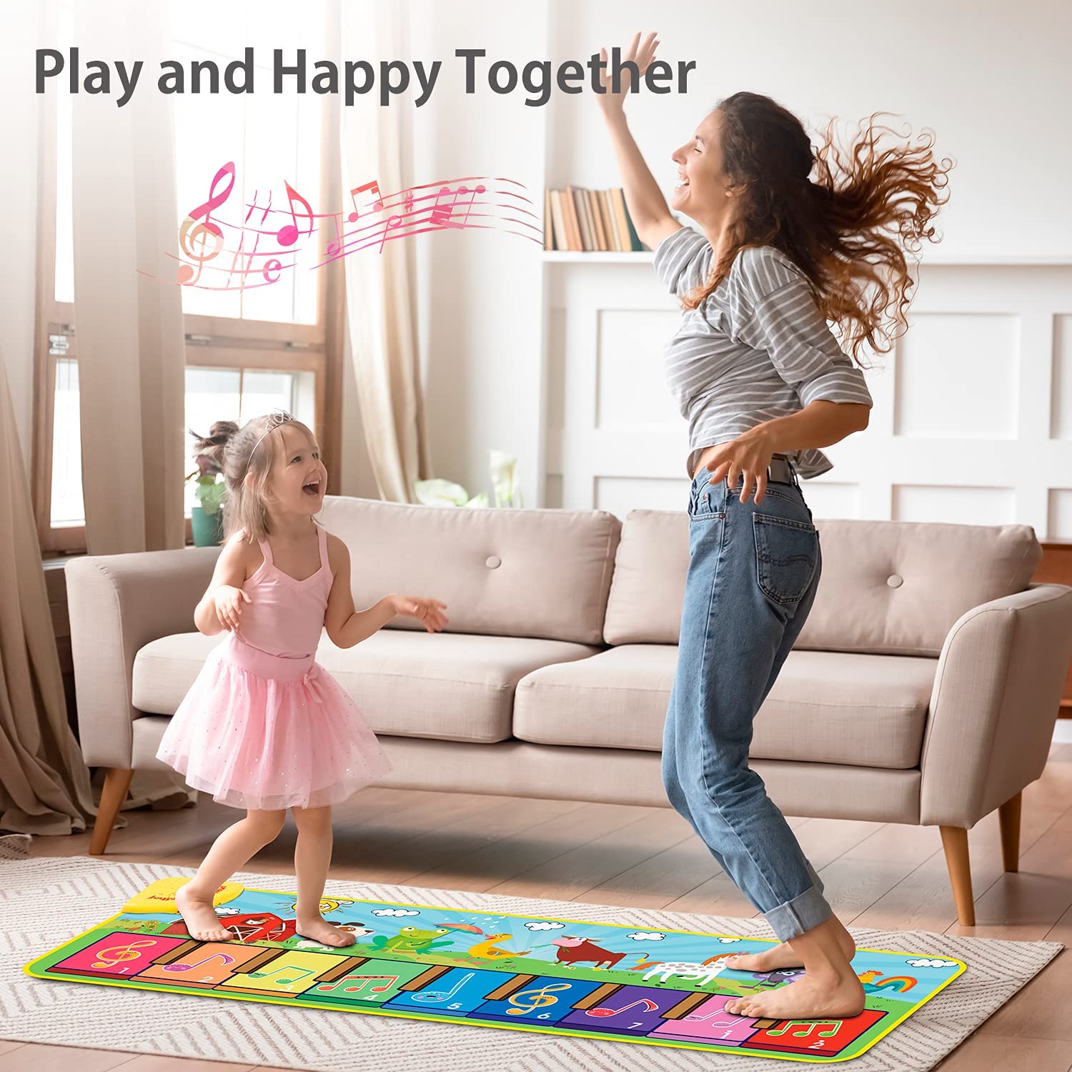 Joyjoz Baby Musical Mats with 25 Music Sounds， Musical Toys