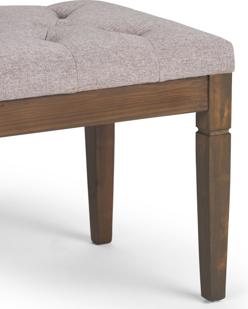 Waverly 48 quotTraditional Ottoman Bench   Transitional   Upholstered Benches   by Simpli Home Ltd.  Houzz