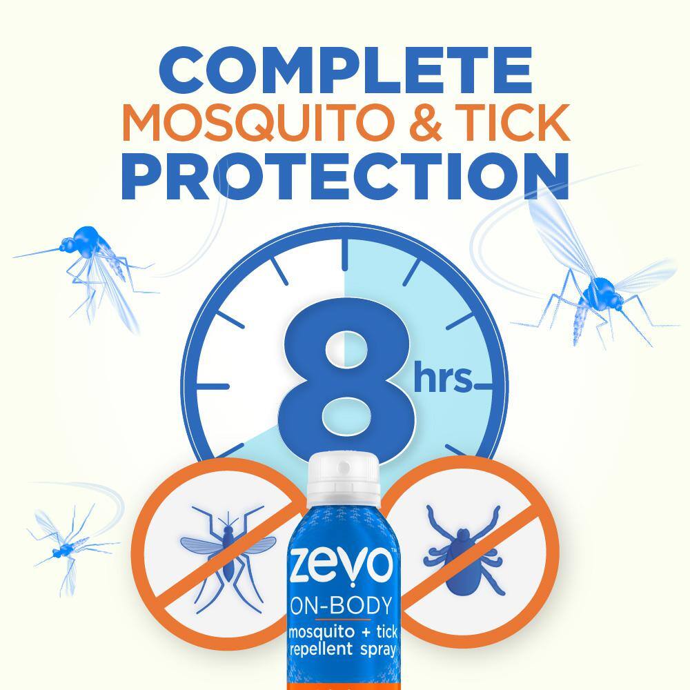 ZEVO On-Body 6 oz. Mosquito and Tick Insect Repellant Aerosol Spray 081813501765