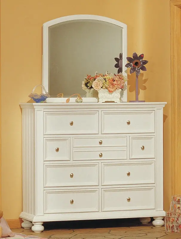 Cape Cod Eggshell White Tall Dresser